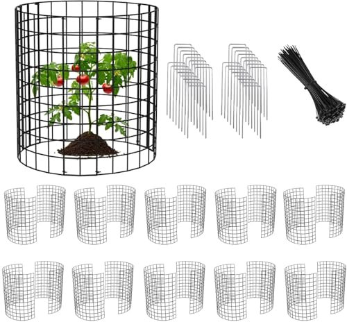 Wire Plant Protectors from Animals, Metal Mesh Plant Cage Covers Sturdy Garden Bunny Barricades Chicken Wire Cloche for Protect Plants Shrubs Vegetables Flowers