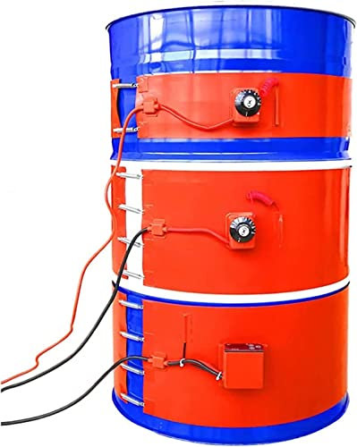 NedLoN Drum Heater Silicon Oil Drum Heater Barrel Heater Pail Heater Bucket Heater with Adjustable Thermostat, for Oil Drums Heating, Flexible Temperature Control