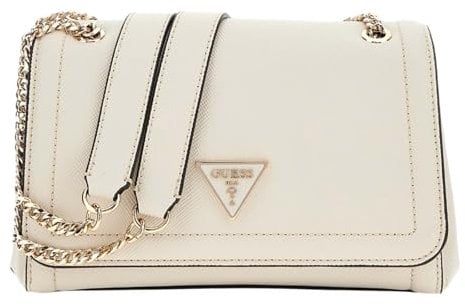 GUESS Noelle Covertible Xbody Flap Bag Bone