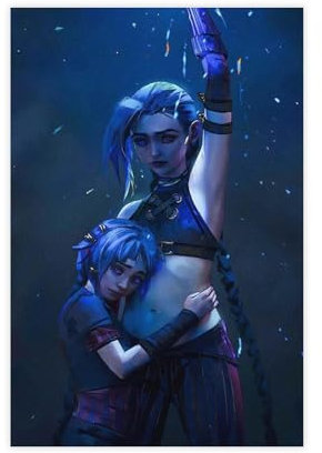 efhavce Arcane JINX Staffel 2 Poster auf Leinwand, Schlafzimmer, Dekoration, Landschaft, Büro, Raumdekoration, Geschenk, 20 x 30 cm