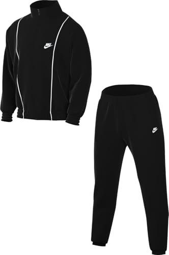 Nike Herren M Nk Club WVN TRK Suit Trainingsanzüge, Black/Smoke Grey/Lt Smoke Grey, S