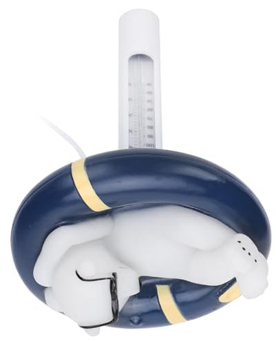 Termometro a Styling di Orso Cartone Animato Galleggiante con Corpo Resistente a Frantumi, Corda per un Facile Visualizzazione della Temperatura 'acqua, Ideale per Piscine,