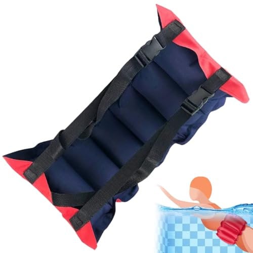Cinturón de natación Inflable natación Flotante con Hebilla de Seguridad Ajustable flotadores de natación cinturón de flotación de Cintura portátil para Adultos natación o Entrenamiento de Piscina