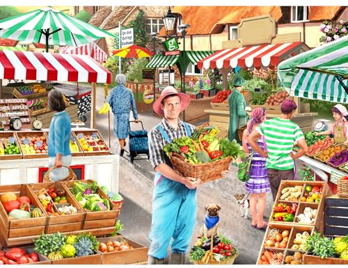 Puzzles 1000 Pieces for Adults jigsaw puzzles for adults 1000 Piece Puzzle Challenging Game for The Whole for Women, Gifts for Men, jigsaw puzzle Theme:Agricultural Market