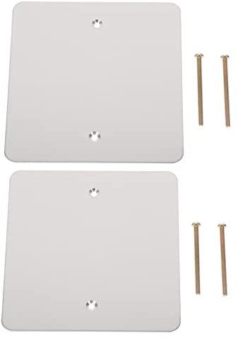 Holibanna 2 Stück Abdeckung Aus Edelstahl Wandboard Weiss Steckdosenabdeckung Decke Wandpaneele Steckdosen Abdeckung Blindabdeckung Wandplatte Zugriffsfeld Silver Rostfreier Stahl