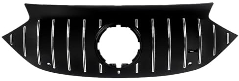 GT Style Front Bumper Grille kompatibel mit EQE V295 2023+ Modellen in Chrome Black Finish