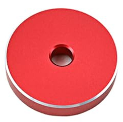 mophrati Record Grammophone Turntable Adapter Zubehör Instrument Phonograph Design Ersatz Aluminium Center Solid, Rot