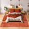Unbekannt Shaggy Hochflor Teppich Carpet 3TLG Bettumrandung Läufer Set Schlafzimmer Flur, Farbe:Terra, Bettset:2x80x150+1x80x250