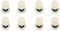 8 Pezzi Rulli Porta Doccia Rulli per Porta Doccia in Ottone Pulegge Hardware per Porte da Bagno per Porta Scorrevole in Vetro del Bagno(25MM)