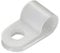 sourcing map 50Pcs Nylon R-Type Cable Clamp Organizer Cord Clips for Wire Management 6.4mm White CC-1