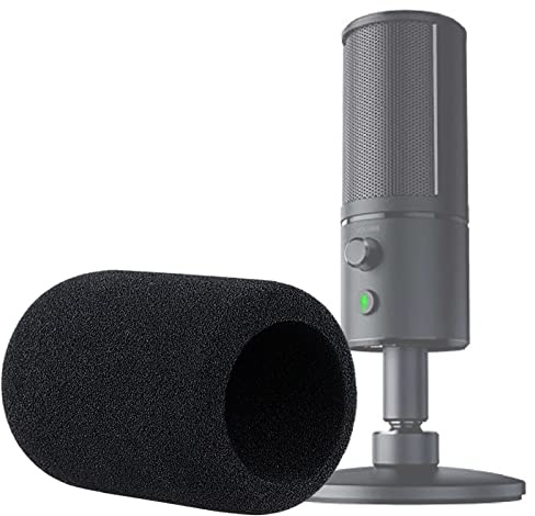 Foam Microphone Windscreen - Mic Cover Pop Filter Customized for Razer Seiren X Streaming Microphone
