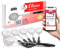 Ranji® Kescher für Fondue, Edelstahl, Pflegeleicht, perfekt für geschmolzene Abende (6 Stück)