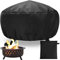 Fire Pit Cover, Outdoor Fire Bowl Cover Waterproof Heavy Duty Oxford Fabric with Thick PVC Coating, Adjustable Drawstring (80 * 65cm)