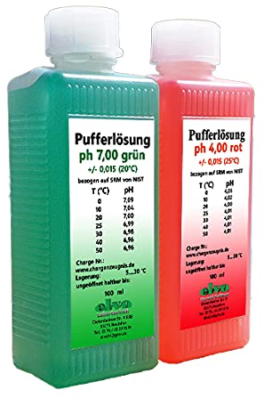Pufferlösung/Eichlösung SET a` 100 ml pH4+pH7, Kalibrierlösung.
