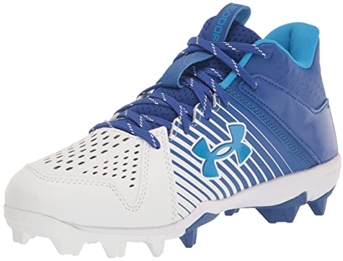 Under Armour Leadoff Mid Rubber Molded Baseball Cleat Schuh f r Herren, (400) Royal/White/White, 44.5 EU
