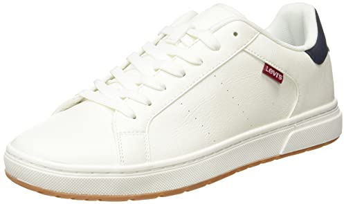 Levi's Piper, Zapatillas Hombre, Blanco (Regular White), 45 EU