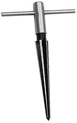 Guitar Reamer, Tapered Reamer, Reamer Tool, Guitar Bridge Pin Reamer, Metal Taper Hole Reamer, Bridge Pin Hole Reamer, Guitar Handle Drilling Tool, T Handle 1/8-1/2 3-13mm Tapered 6 Flute Chamfer
