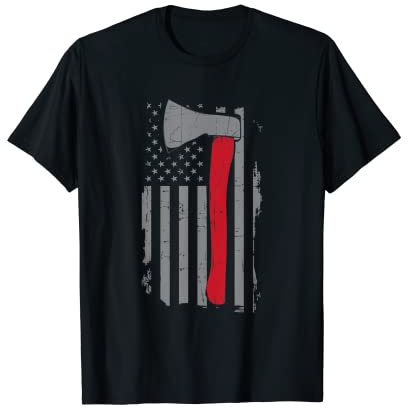 Retro American Flag Axe Throwing Woodworker Gift Hatchet T-Shirt
