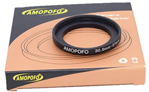 30,5 mm Objektiv auf 37 mm Kamera-Filterring, 30,5 mm - 37 mm Step-Up-Ring für Filter, aus CNC-gefrästem Aluminium. Für 37 mm UV, ND, CPL Kamera-Filterzubehör
