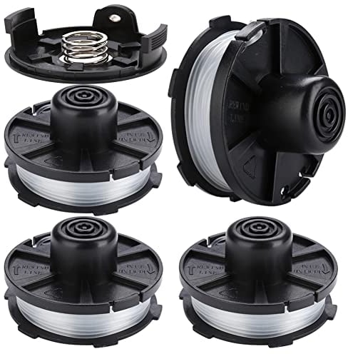 Moritale Bobine Fil pour Makita Akku Coupe Bordure DUR181 DUR141 DUR180Z DUR181Z 196146-9 195858-1 (4 Pieces)