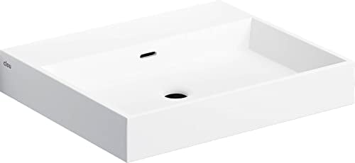 CLOU WashMe Waschbecken 3 vorgefertigte Armaturenlöcher 50x42cm weiß