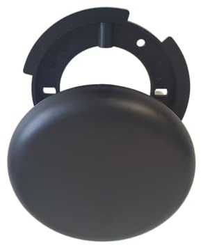 Lichthandel Hoch Lampen Abzweigdosen, Abdeckdose, Verteilerdose, Baldachin Schwarz, Superflach, Ø 100mm / 130mm, Höhe 1,5 cm (2x 130mm)