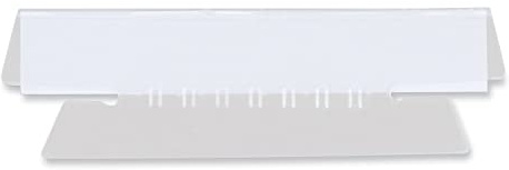 Universal Hanging File Folder Plastic Index TABS, 1/3-CUT, Clear, 3.7 Wide, 50/Pack