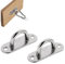 TUKNN Gancio Soffitto, Gancio per Soffitto, Anelli Ganci Sospeso, Ancoraggio Soffitto Inox, Occhielli Inox a U, Ganci Acciaio Inox per Yoga Altalene Amache Tendalino Accessori per Barche, 2 Pezzi