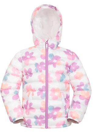 Mountain Warehouse Seasons Steppjacke für Kinder - Ultraleichte, warme, wasserdichte Steppjacke. Jungen & Mädchen Winterjacke mit Kapuze & Reißverschluss Mehrfarbige 11-12 Jahre