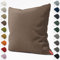 Schuette® Dekorativer Kissenbezug aus Samt mit verdecktem Reißverschluss • Millenium Velvet Kollektion: Bright Lead (Gray) • Knitterfrei • Kuschelweich • Zierkissen • Sofakissen