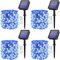 Augone 4 Pack Solar String Lights Outdoor, 120LED Solar Garden Lights Waterproof, 12M/39Ft 8 Modes Copper Wire Fairy Lights for Tree, Patio, Yard, Wedding, Christmas Decorations (Blue)