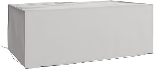 Outsunny Outdoor Garden Furniture Cover Waterproof, Anti-UV 600D Heavy Duty Oxford Fabric Patio Furniture Cover for Rectangular Sofa Table Set, Grey, 210 x 140 x 80 cm