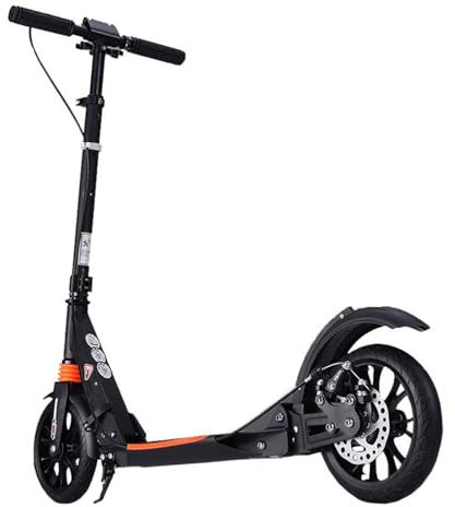 Micro Trottinette Scooter Portable, Scooter Pliable Extérieur, Scooter Réglable en Hauteur, avec Double Amortisseur, Stationnement Facile, Convient Aux Enfants, Adolescents, Adultes