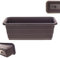 KADAX Jardinière de balcon en plastique résistant aux intempéries, jardinière de balustrade pour la culture de fleurs, d'herbes et de plantes, moka, 40 cm, K9978