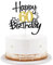 Torten Deko 60 Geburtstag Alles Gute zum Geburtstag 60 Jahre Happy 60th Birthday Cake Topper Kuchen Topper Kuchendeko 60 Geburstagstorte Deko Gold Schwarz Frauen Männer