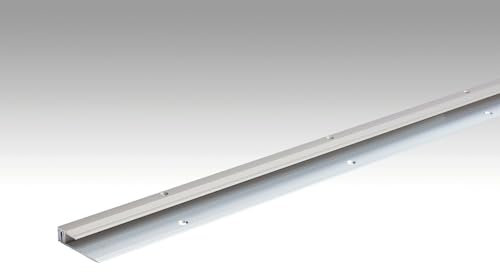 1m Abschlussprofil Typ 201 | Edelstahl-Oberfläche | für Höhenunterschiede von 6,5 bis 16 mm | Aluminiumprofil passend zu Meister-Parkett-, Lindura-, Holzboden, Design und Laminat