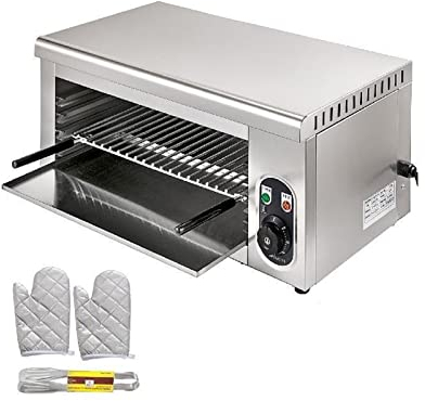 Four à salamandre électrique 2KW grille réglable appareil de cuisine en acier inoxydable gril for Pizza poulet rôti Commercial
