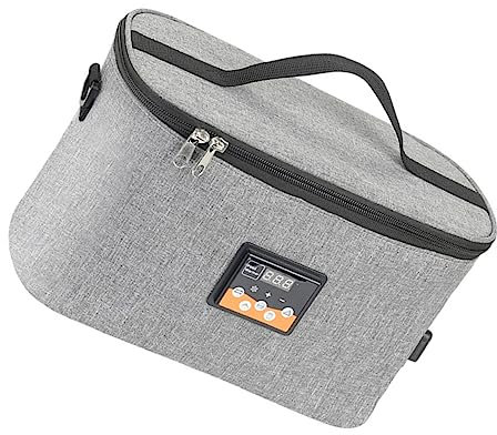 Portable Electric Baby Bottle Warmer Bag for Car with Dc 12V Charger Quality Oxford Cloth Real-Time Temperature Display Ideal for Travel and Outdoor Use