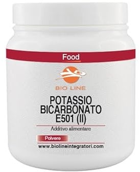 Laboratori Bio Line - Potassio Sali Minerali in Polvere (1 Kg) Bicarbonato di Potassio per Sportivi, Prodotto Alimentare