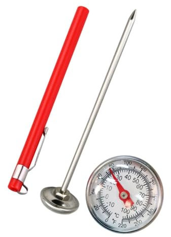 OKUMEYR Termometro Da Cucina Acciaio Inossidabile Termometro Per e Caffè Alta Precisione Per Uso Domestico e Professionale Design Compatto e Facile Da Usare Per Grigliate e Misurazione Di