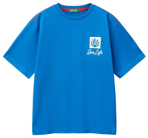 United Colors of Benetton T-Shirt, blau, 160 cm