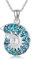 VENACOLY Türkis Muschel Kette Sterling Silber Ozean Muschel Anhänger Halskette Türkis Muschel Muttertag Schmuck für Damen Frauen