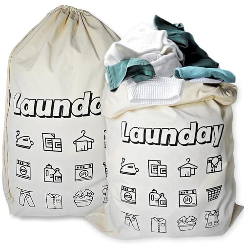 Wäschesack Reise 2er Set -70 x 90 cm,Wäschekorb Groß XXL,Laundry Bag,Faltbarer Stoffbeutel mit Kordelzug,Wäschebeutel Schmutzwäsche für Schlafsaal und Reisen Wäscheraum