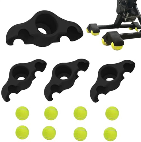 Indoor Cycling Feet Adapters, Anti Slip Rocker Plate Bikes Trainer, Shock Absorbing Core Trainer, Exercise Equipment, Cycling Trainer with Tennis Balls, Shock Absorbing Indoor Cycling Adapter