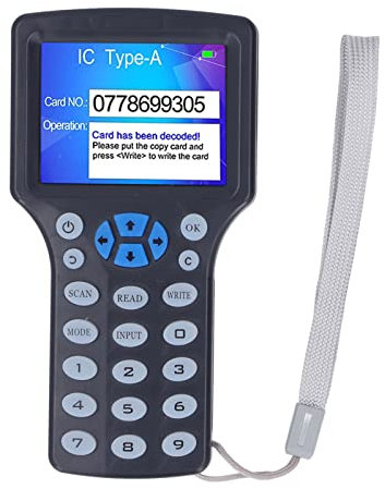 NFC RFID Kartenkopierer, 2,8 Zoll Vollfarbbildschirm, ID IC Aufzugskartenleser, Schreibgerät mit 10 UID Schlüsselanhänger, 10 Karten Duplikator für Multifrequenz Smartcard