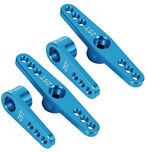 Kznifmk 2X 25T Aluminum RC Servo Arm Horn for Futaba Savox Xcore HD Power RC Tools,Blue