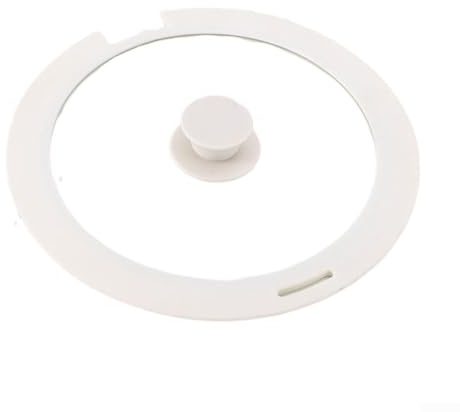 Puupaa Silicone Lid for Pots, Pans and Skillets - 24/26/28cm Diameter Cookware Lid, Versatile Kitchen Cookware Cover for Pots and Pans(White 20CM)