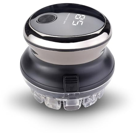 Operitacx Tondeuse à Cheveux Électrique 360° Rotative, Kit de Coupe sans Fil Rechargeable Écran Lcd, Étanche et Lavable, pour Coupe Précise des Cheveux et Barbe à Domicile Couleur Aléatoire