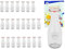 MamboCat 24er Set Weck Gläser 1062ml 1 Liter Saftflasche mit 24 Glasdeckeln, 24 Einkochringen und 48 Klammern inkl. Gelierzauber Rezeptheft I Weck Glasflasche Einweckflaschen für Säfte Saucen Öle