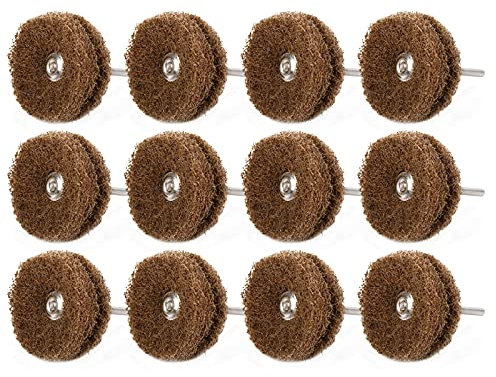 Schleifscheibe-Polierschleifscheibe 40 Stück 38mm, Schleifmittel Polieren Polieren Räder braun 80 Körnung zum Schleifen von Metall, Kunststoff, Stahl, Holz